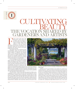 The Vocation Shared by Gardeners and Artists
