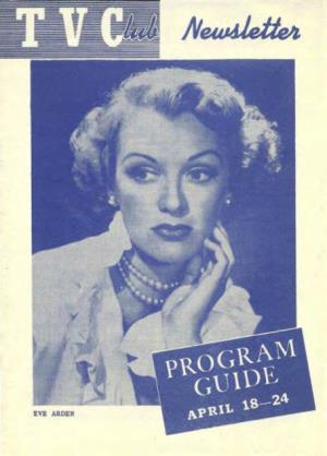 TV Club Newsletter; Rochester, NY; April 18-24, 1953