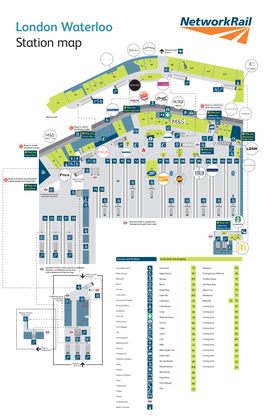 Waterloo Station Map 2021