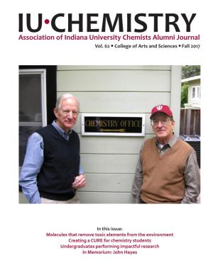 Association of Indiana University Chemists Alumni Journal Vol
