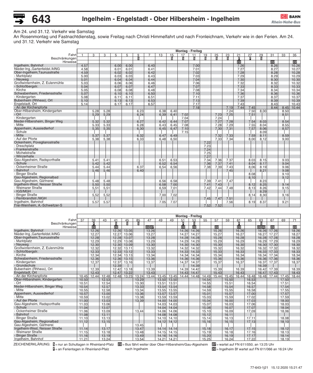 643 Ingelheim - Engelstadt - Ober Hilbersheim - Ingelheim Am 24