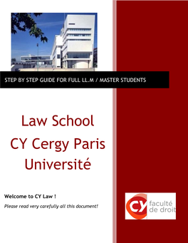 Law School CY Cergy Paris Université