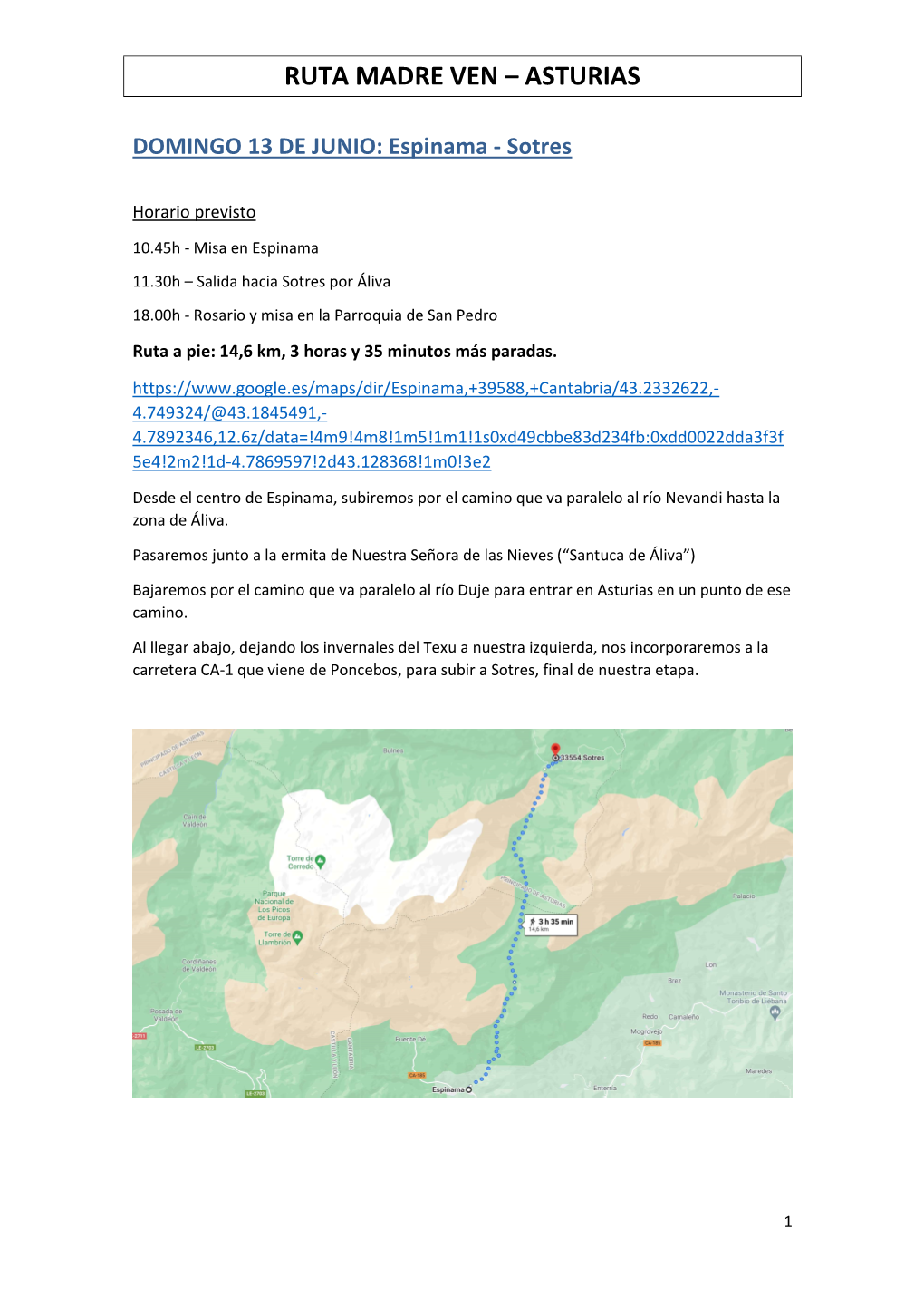 Ruta Madre Ven Asturias 18 06 2021