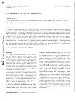 British Journal of Nutrition (2012), 108, S113–S121 Doi:10.1017/S0007114512002292 Q the Author 2012