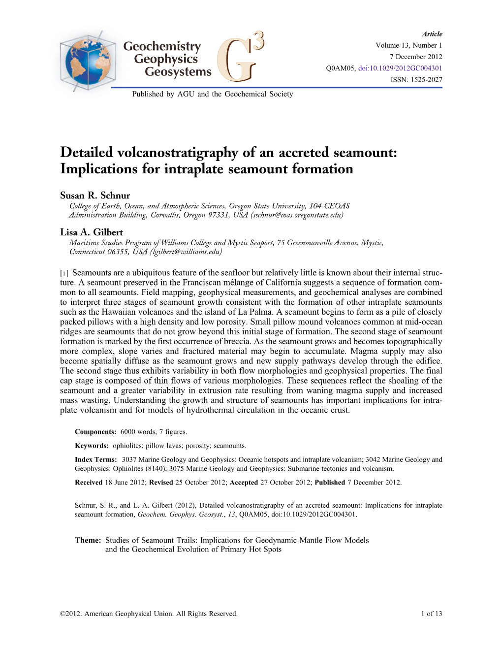 Implications for Intraplate Seamount Formation