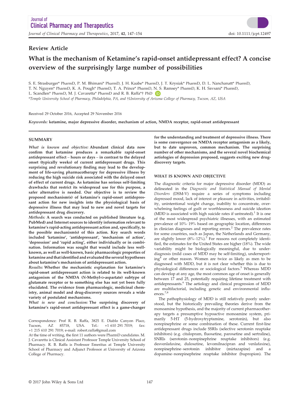 Onset Antidepressant Effect? a Concise Overview of the Surprisingly Large Number of Possibilities