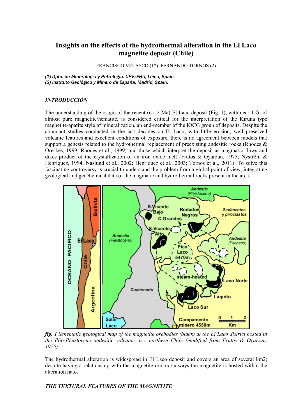 Insights on the Effects of the Hydrothermal Alteration in the El Laco Magnetite Deposit (Chile)