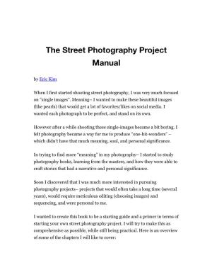 Street Photography Project Guide