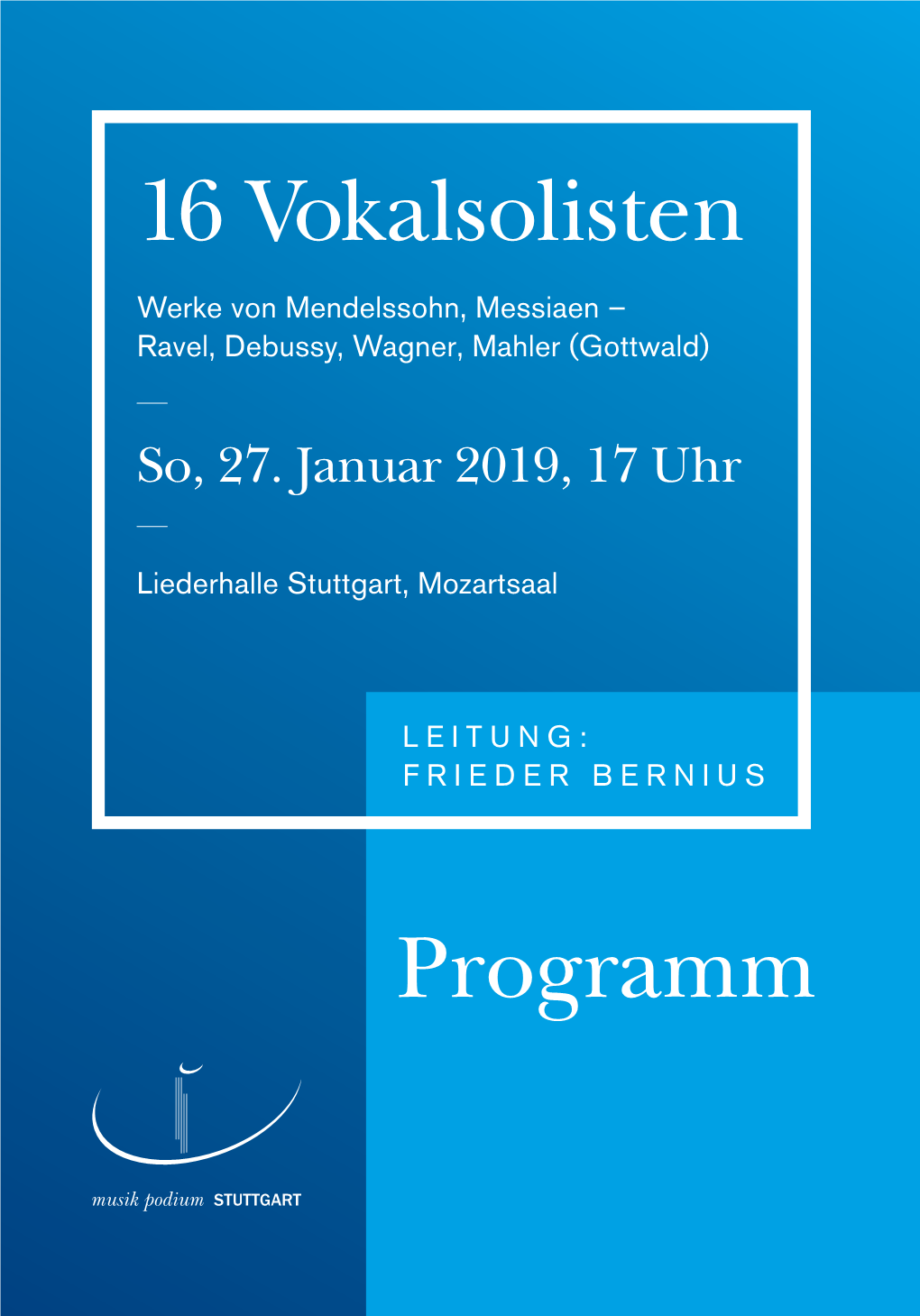 16 Vokalsolisten Programm