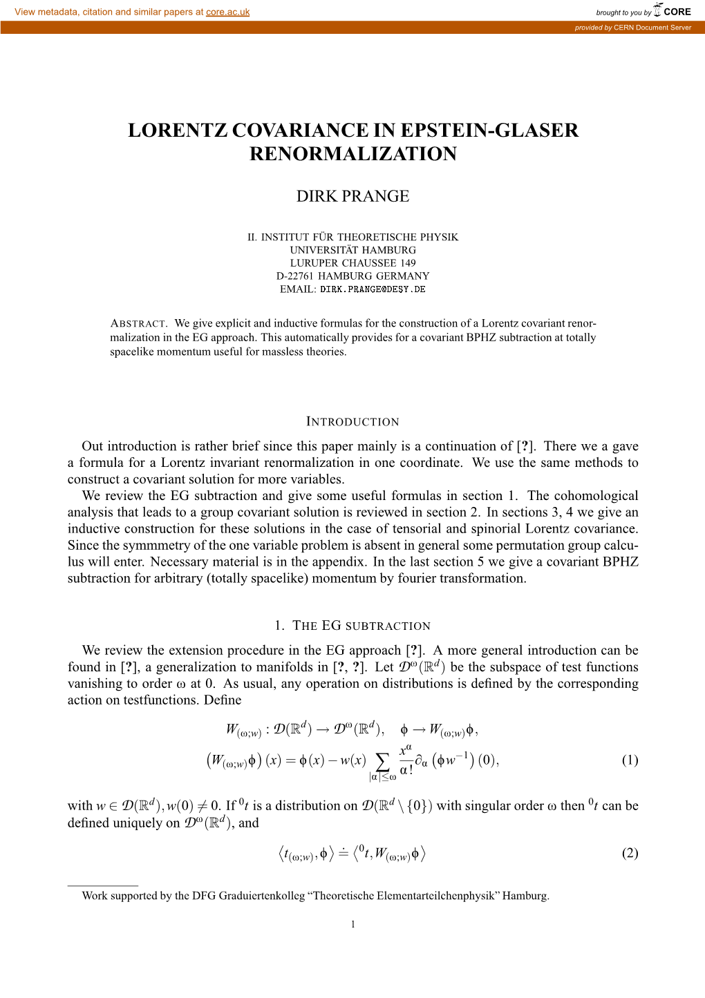 Lorentz Covariance in Epstein-Glaser Renormalization 3