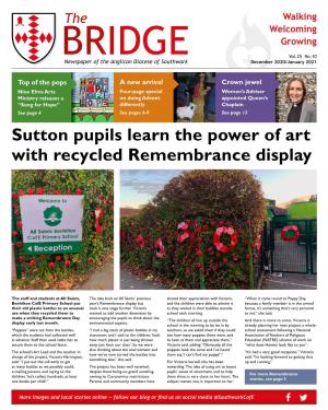 Sutton Pupils Learn the Power of Art with Recycled Remembrance Display