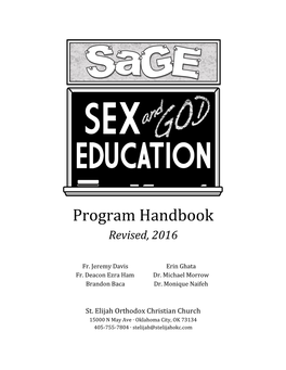 Sage Program Handbook