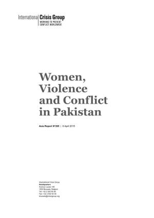 Women, Violence and Conflict in Pakistan