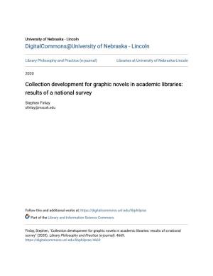 Collection Development for Graphic Novels in Academic Libraries: Results of a National Survey
