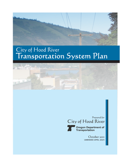 City of Hood River Transportation System Plan, Amended 2021