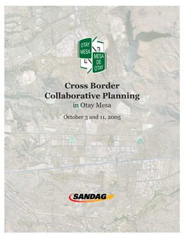 Otay Mesa-Mesa De Otay Binational Corridor Strategic Plan