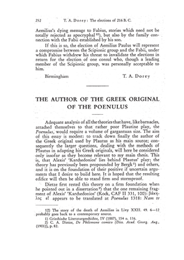 The Author of the Greek Original of the 'Poenulus