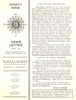 Ninety Nine Iv News Letter