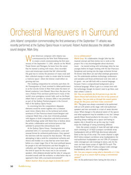 Orchestral Maneuvers in Surround Issue 32