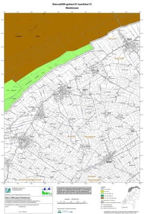 Kaart Natura 2000-Gebied Waddenzee