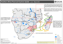 Southern Africa Flood and Cyclone Update As at 1 March 2012