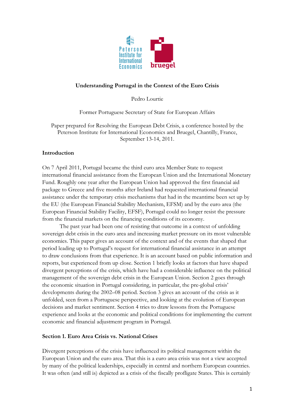 Paper: Understanding Portugal in the Context of the Euro Crisis
