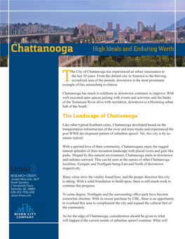 Chattanooga High Ideals and Enduring Worth