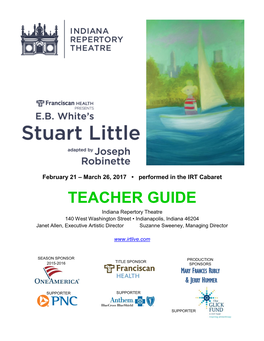 Stuart Little Adapted by Joseph Robinette