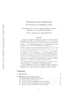 Symmetries and Stabilization for Sheaves of Vanishing Cycles
