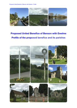 Proposed United Benefice of Benson with Ewelme Profile of the Proposed Benefice and Its Parishes