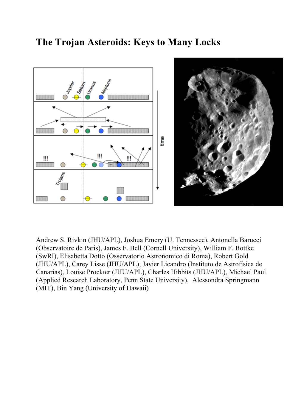 The Trojan Asteroids: Keys to Many Locks