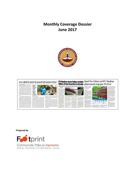 Monthly Coverage Dossier June 2017