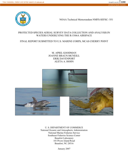 NOAA Technical Memorandum NMFS-SEFSC- 551