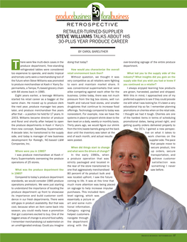 Retailer-Turned-Supplier Steve Williams Talks About His 30-Plus Year Produce Career