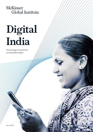 Digital India: Technology to Transform a Connected Nation