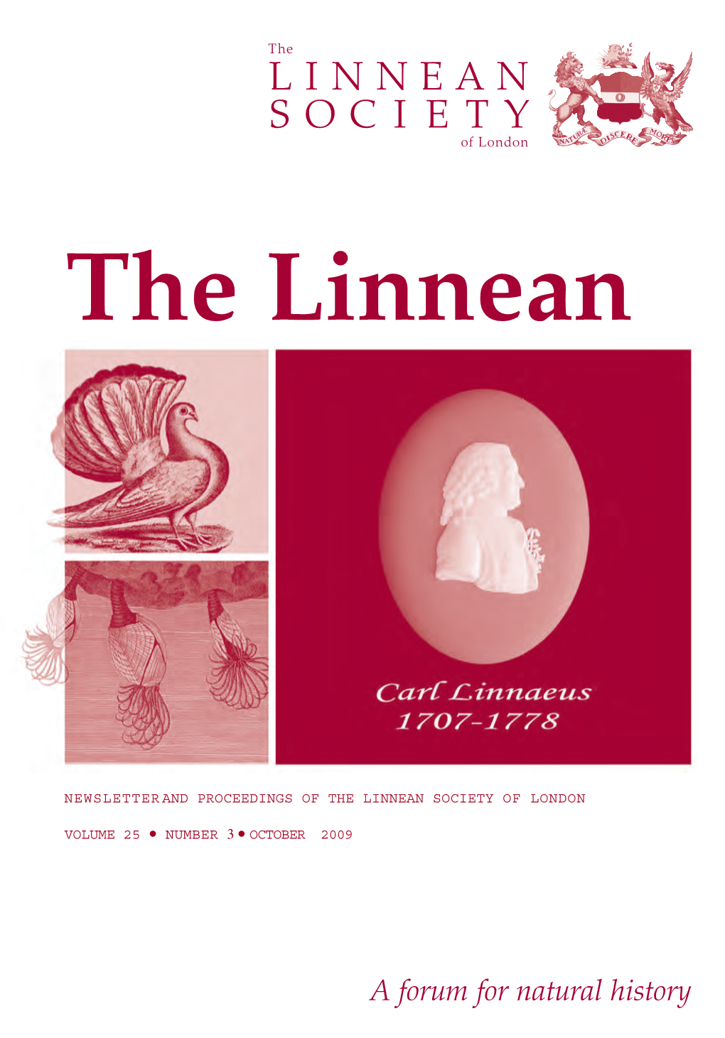 Newsletter and Proceedings of the Linnean Society of London