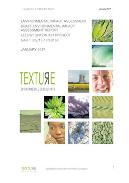 Leeuwfontein X 24 Draft EIA Report January 2017 Compiled by Texture