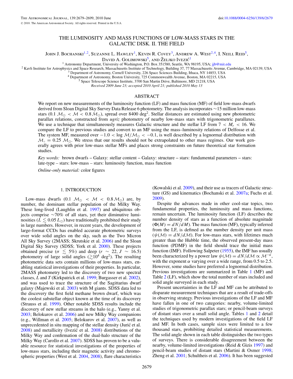 The Luminosity and Mass Functions of Low-Mass Stars in the Galactic Disk