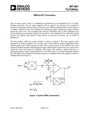 MT-081: RMS to DC Converters
