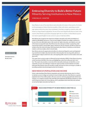 Minority Serving Institutions in New Mexico