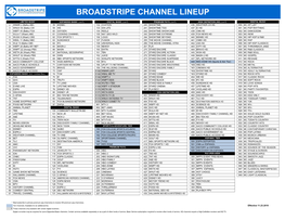 Broadstripe Channel Lineup