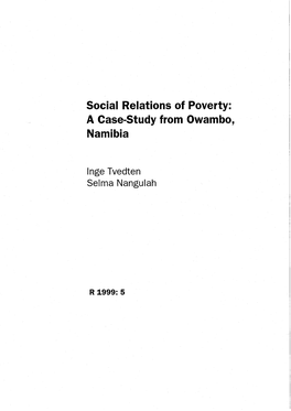 A Case-Study from Owambo, Namibia
