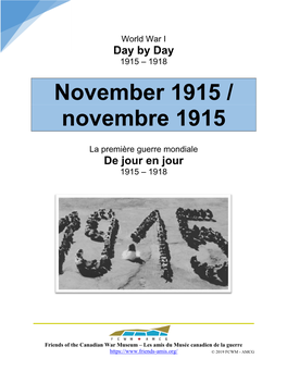November 1915 / Novembre 1915