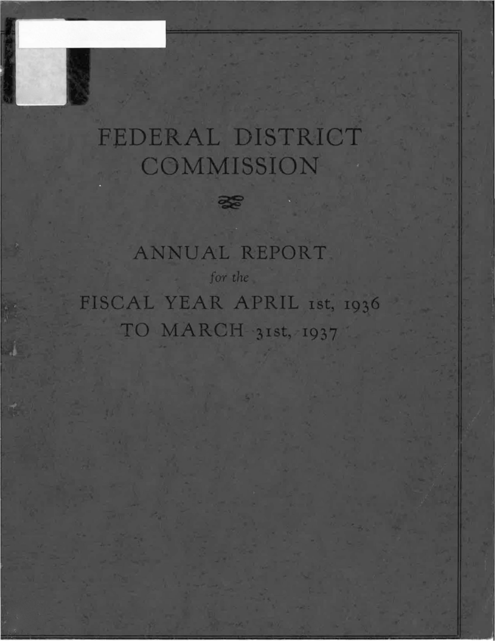 Annual Report, 1936–1937