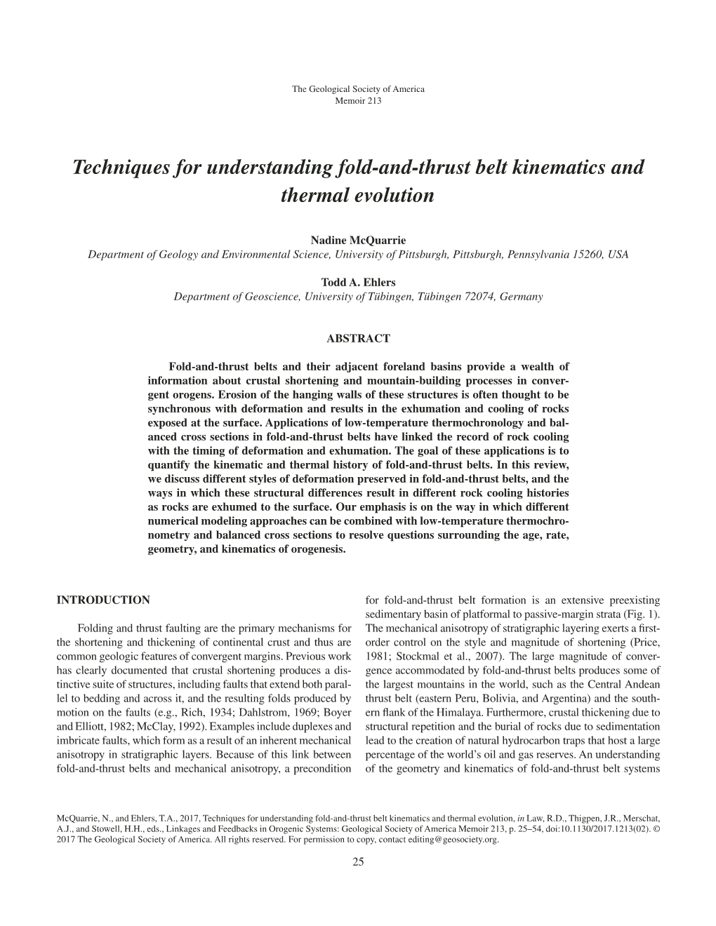 Techniques for Understanding Fold-And-Thrust Belt Kinematics and Thermal Evolution