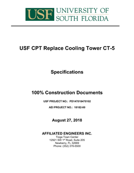 Cooling Tower #5 Specs
