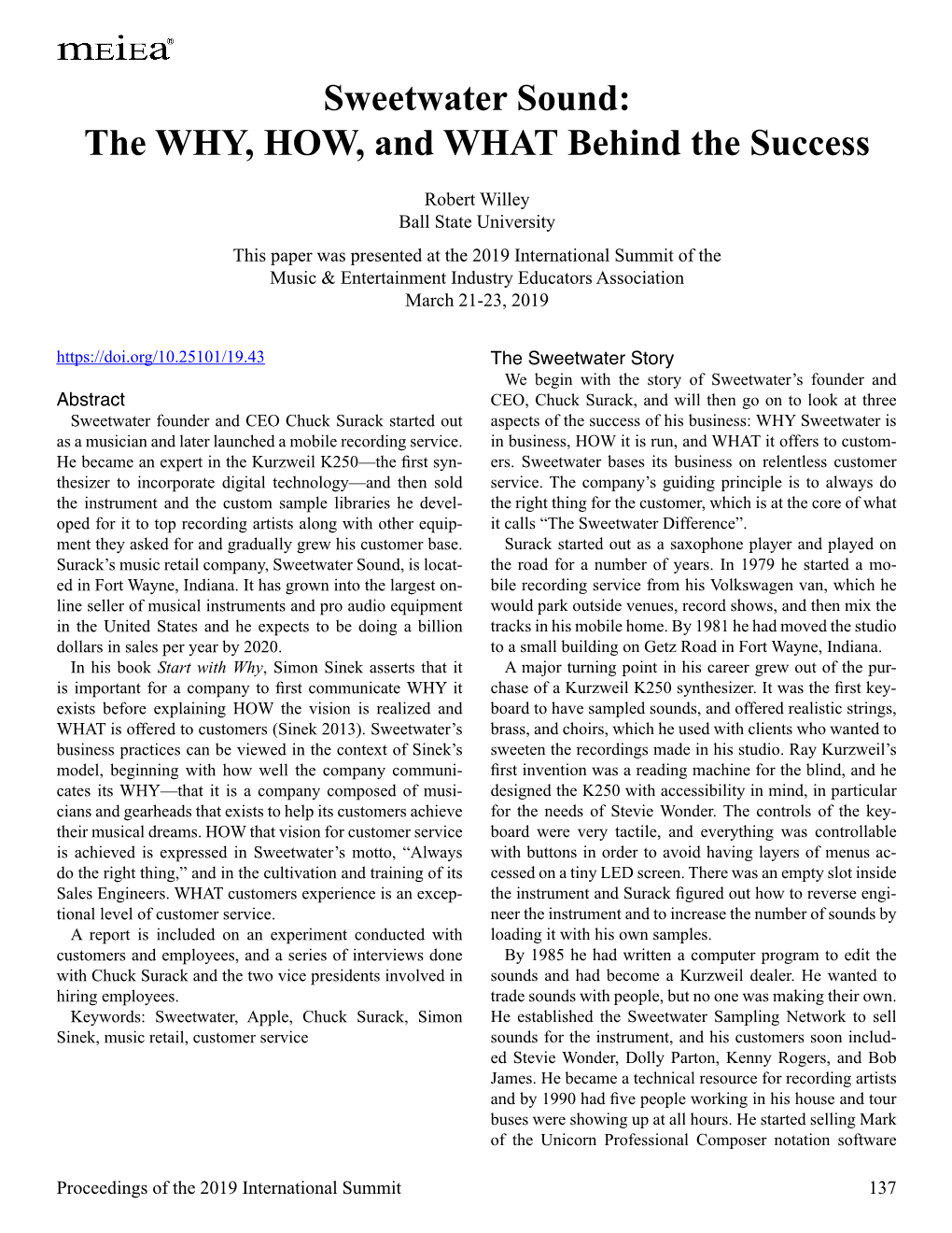 Sweetwater Sound: the WHY, HOW, and WHAT Behind the Success