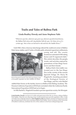 Trails and Tales of Balboa Park