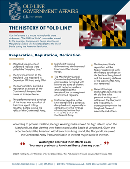 The History of the Old Line State