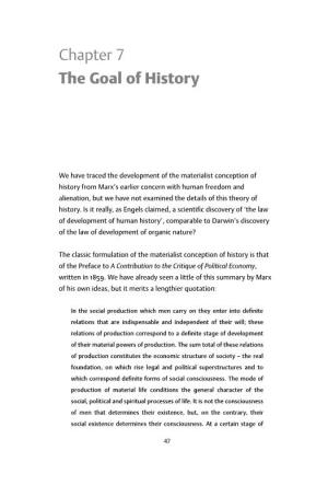 Chapter 7 the Goal of History